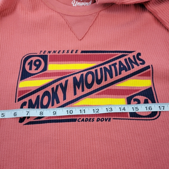 Unwind By League Smoky Mountains TennesseeRibbed Sweatshirt Size Large - Picture 8 of 15